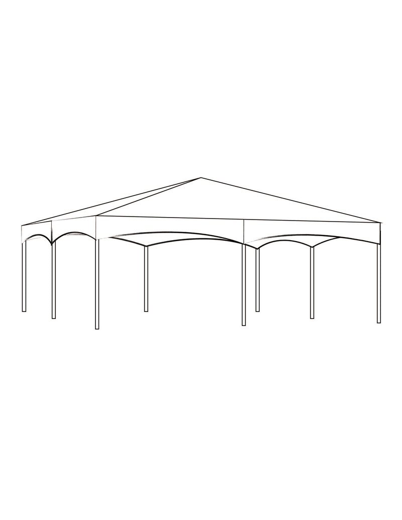 40' x 100' Hip Tent - Clear