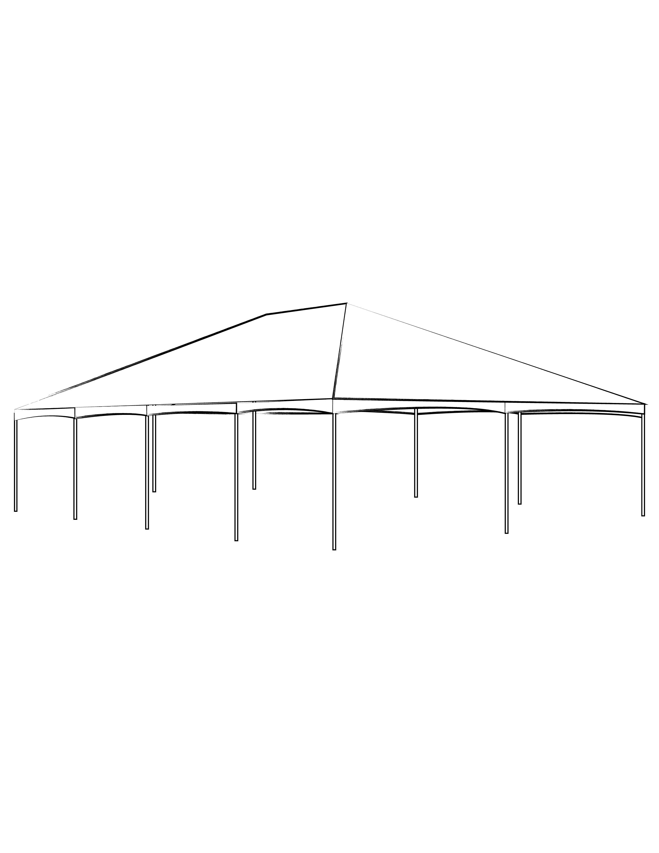 40' x 40' White Frame Tent