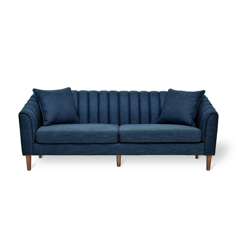 Navy Tufted Chair