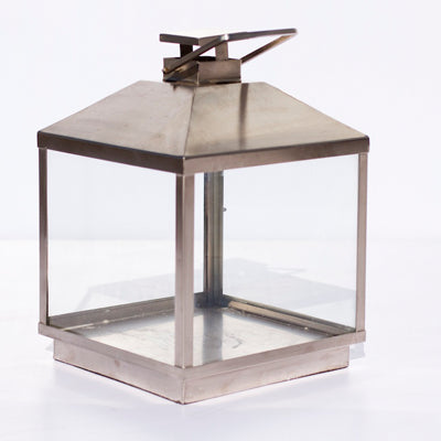 Brushed Stainless Carriage Lantern - Alpine Event Co.