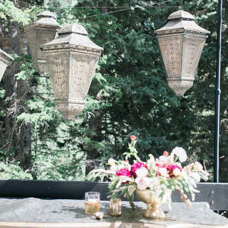 Punched Tin Moroccan Lanterns - Alpine Event Co.