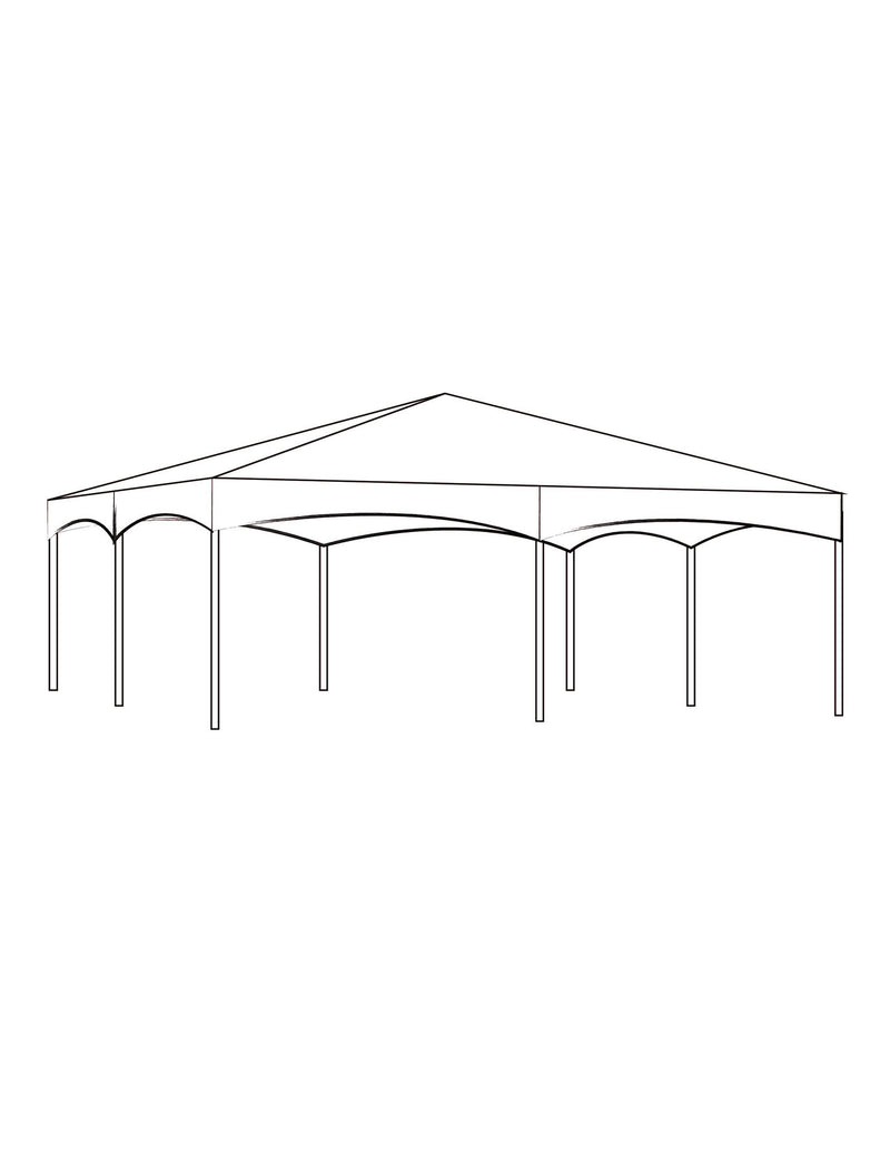 40' x 100' Hip Tent - Clear