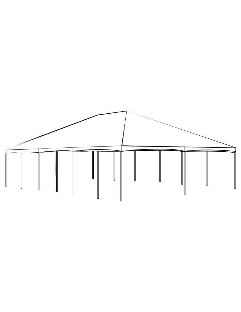 30' x 60' Clear Top Frame Tent - Alpine Event Co.