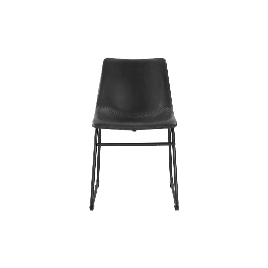 Black Leatherette Chair - Alpine Event Co.