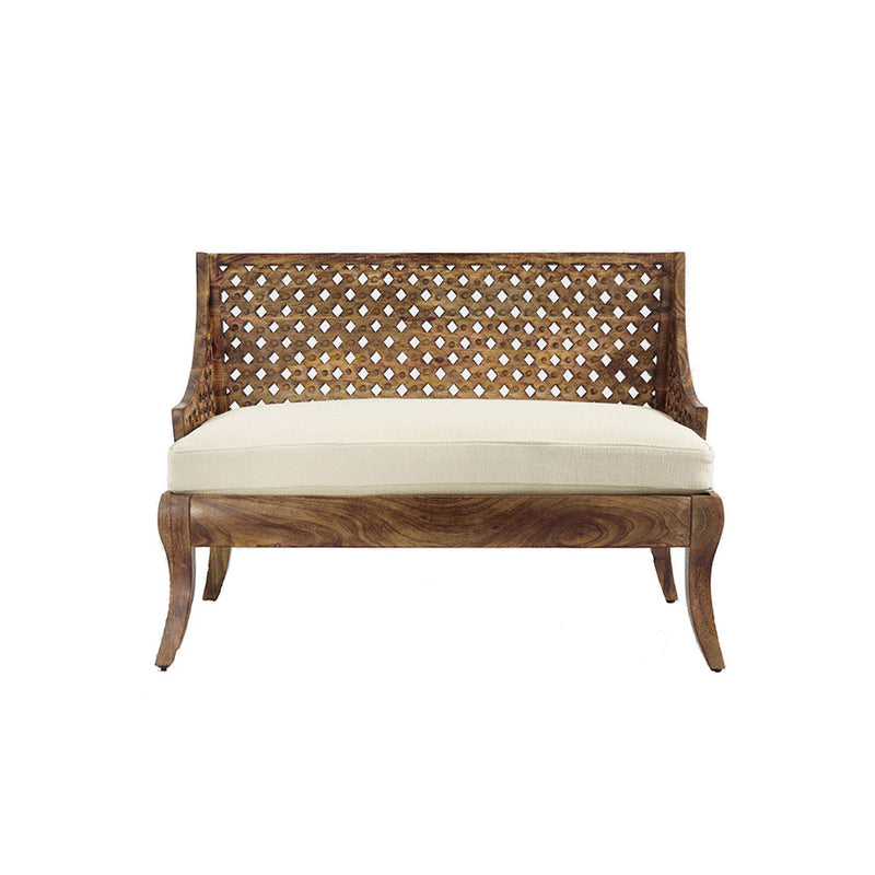 Carved Wood Loveseat - Alpine Event Co.