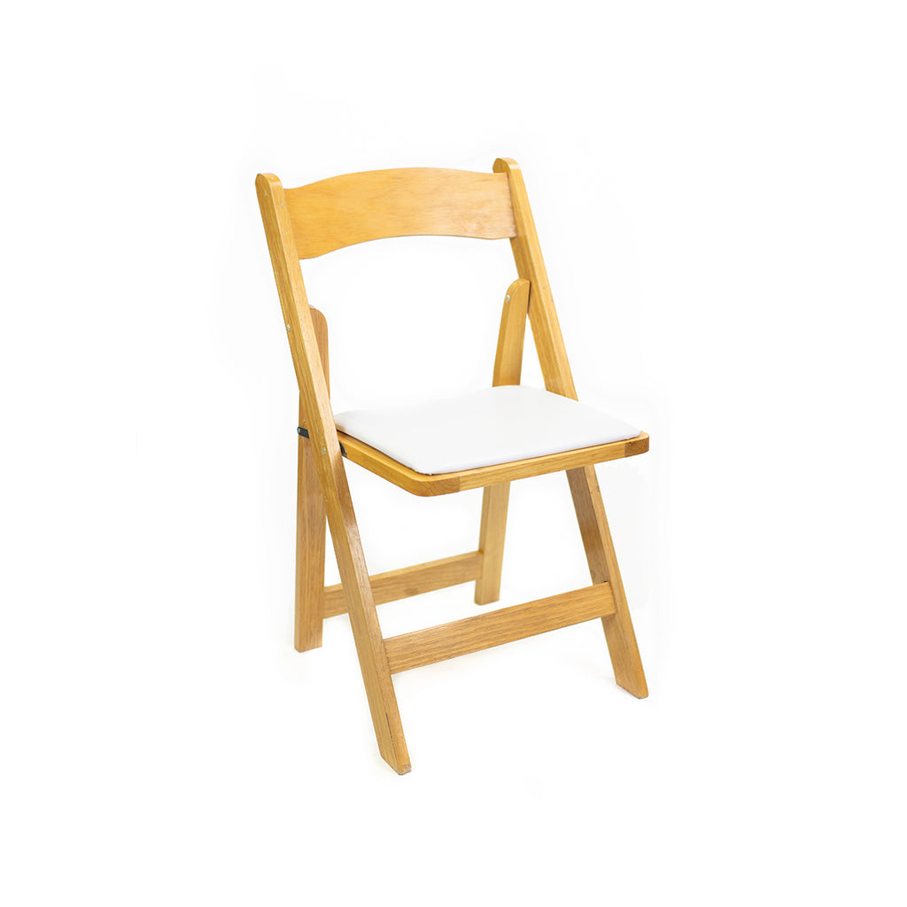 Natural Wood Folding Chair - Alpine Event Co.