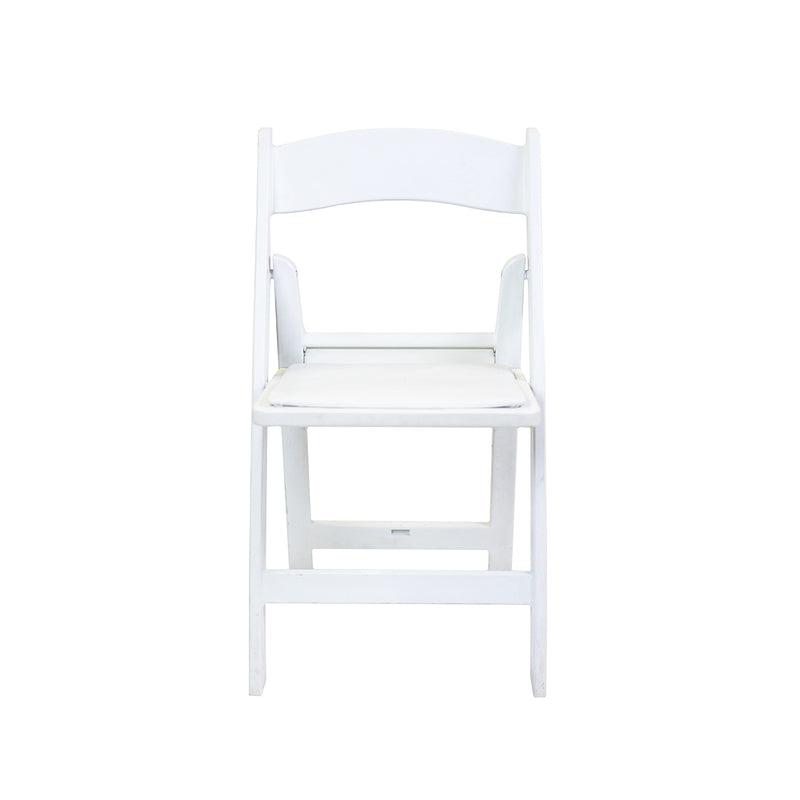 White Resin Folding Chair - Alpine Event Co.