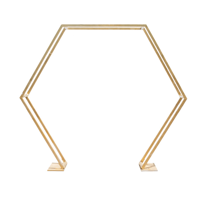 Gold Hexagon Arch - Alpine Event Co.