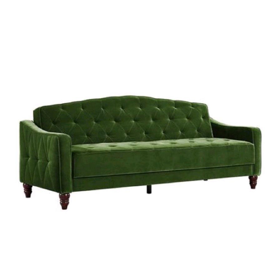 Green Velvet Sofa - Alpine Event Co.