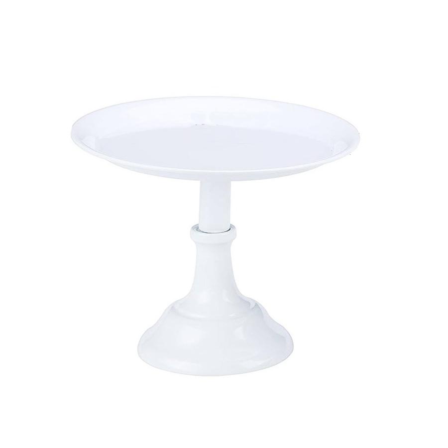 White Cake Stand Raised - Tall - Alpine Event Co.